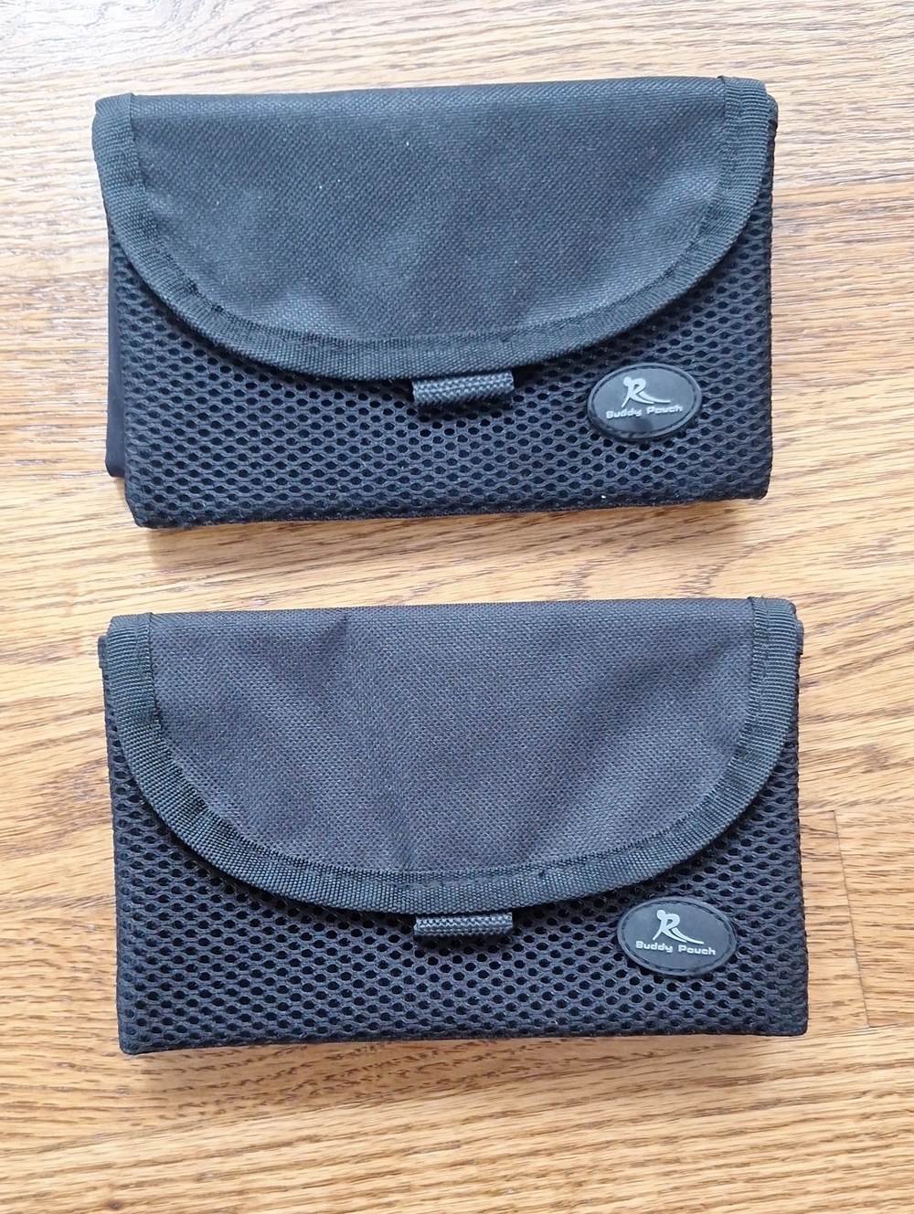 Two Buddy Pouches Wallet Running Biking Magnetic To Waistband Black 6.5x4.5